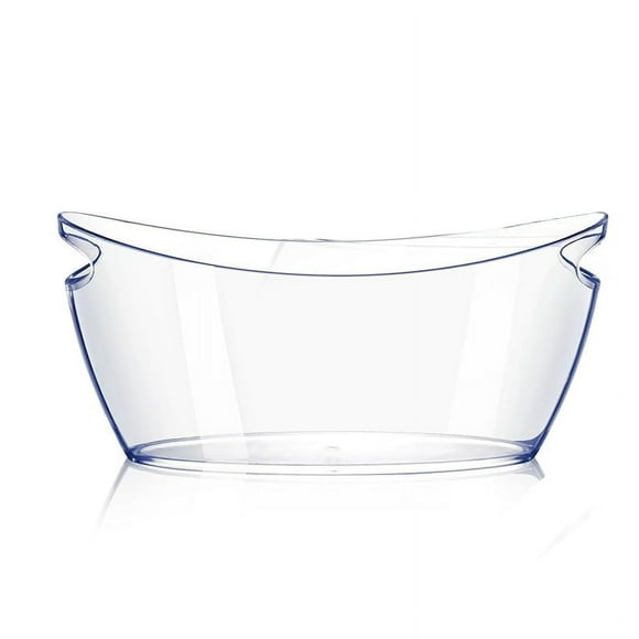 Cubo de hielo, cubos de hielo para fiestas, recipiente para bebidas para champán, cerveza, vino espumoso, cócteles, transparente