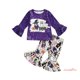 thumbnail image 1 of KidsW-Toddler Girl Halloween Outfits , Dibujos Animados Patrón De Manga Larga Volantes Decoración Camiseta + Cintura Elástica Llamarada Pantalones Largos Conjunto, 1 of 4