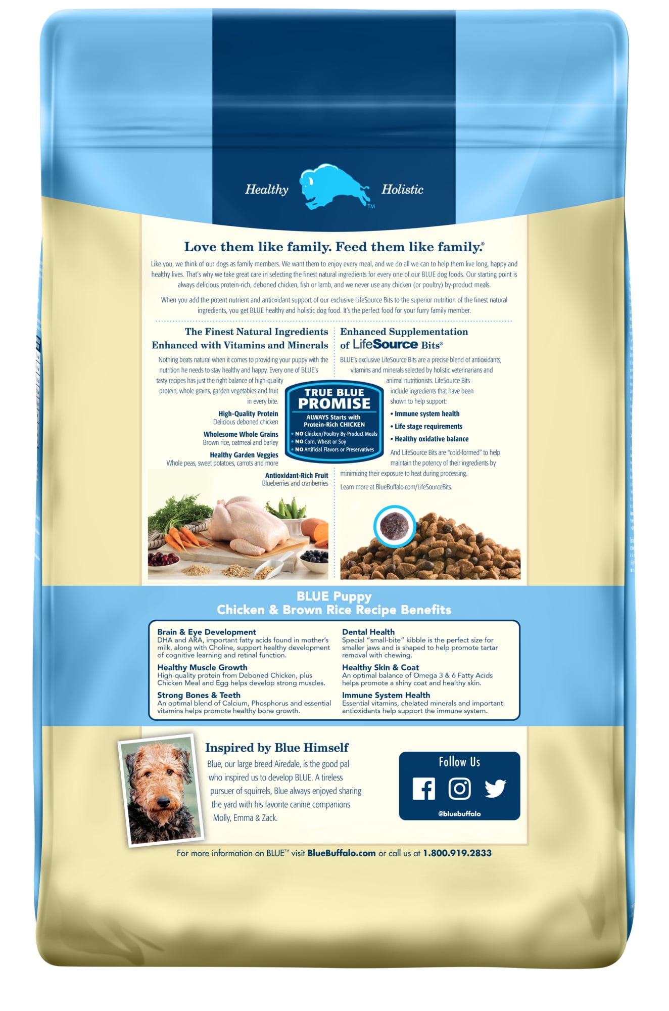 dog food blue bag