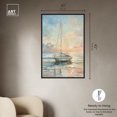 thumbnail image 5 of Boat On The Shore Sailing Wall Art Canvas Wall Art by Art Remedy, Black Floater Frame, 31" x 46", 5 of 7