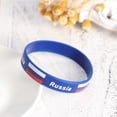 thumbnail image 4 of Pulsera deportiva de silicona con estampado de bandera de país (5 unidades), elegante, para partidos de fútbol (Rusia), 4 of 4