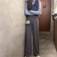 thumbnail image 4 of Pantalón Mujer Qarigey Pierna Ancha Talle Alto Casual Negro S, 4 of 5