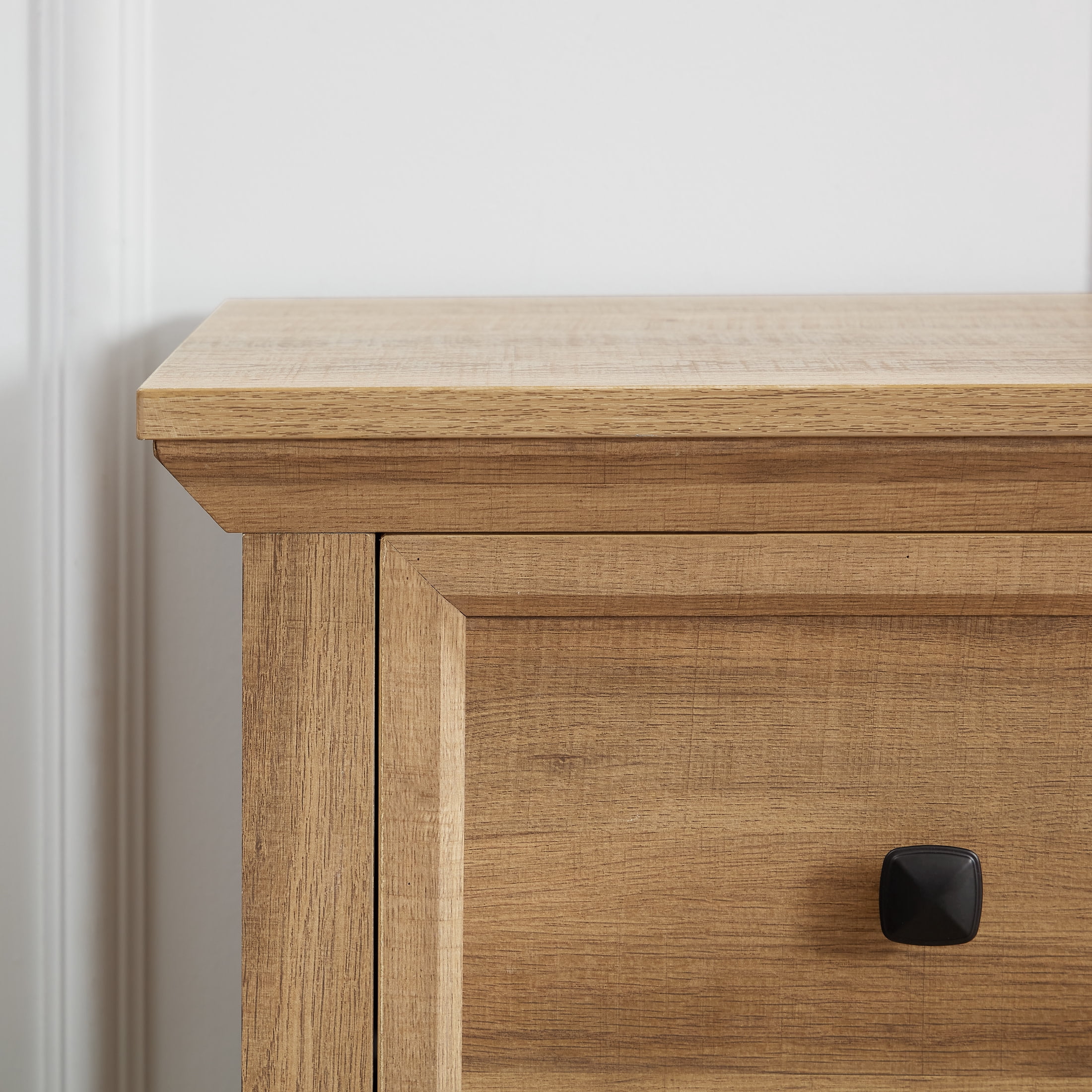 Noble House Preton 6-Drawer Oak Dresser, Tall Farmhouse Modern Clothes Storage Chest Organizer for Bedroom, Oak