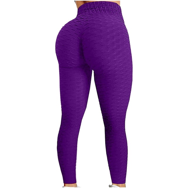 Leggings, Mujer Levantamiento de glúteos Pantalones de yoga Cintura alta Control de barriga Burbuja Levantamiento de cadera Entrenamiento Mallas para correr Adepaton WMZL-864-117