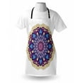 thumbnail image 3 of Mandala Apron Flower Shaped Universe Chart with Color Contours Occult Esoteric Folk Image, Unisex Kitchen Bib Apron with Adjustable Neck for Cooking Baking Gardening, Purple Yellow, by Ambesonne, 3 of 3
