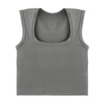 thumbnail image 4 of Camisola de algodón tejida con tirantes anchos para cubrir el pecho, prenda exterior sin mangas de verano para mujer, top ajustado para chica sexy, 4 of 6