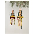 thumbnail image 4 of Set of 2 Handmade Rope Christmas Tree Hanging Ornaments with Bells and Bows – Festive Holiday Wall or Door Decorations for Home and Office, 4 of 4