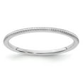 thumbnail image 1 of Diamond2Deal Or Blanc 14 Carats 1.2mm Perlé pour Femmes Taille 8, 1 of 3