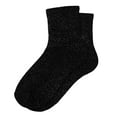 thumbnail image 2 of BdTemWBs 3 Packs Sparkly Solid Color Slouch Socks Fashionable Mid Calf Hosiery For Daily Wear And Casual Outfits With Comfortable Stretch Fit (Black,One Size), 2 of 4