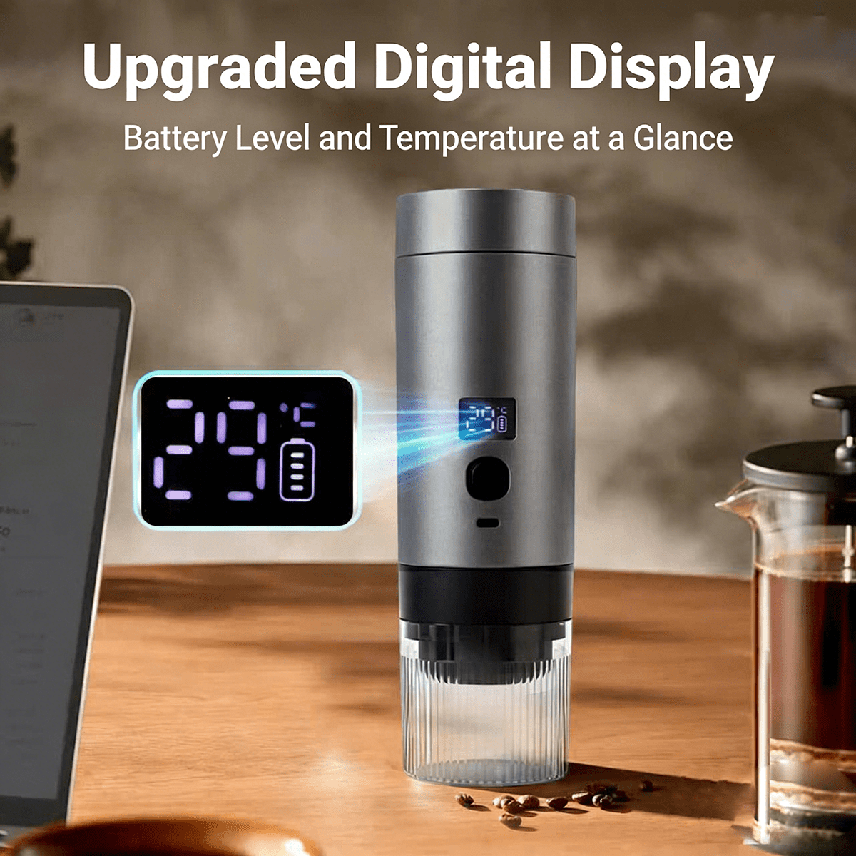 Wireless Mini Espresso Machine; Portable Coffee Maker for Travel/Camping/Office; 3-in-1 Single Serve Coffee Maker; Compatible with Capsules&Ground Coffee; Gifts for Espresso Lovers. Green