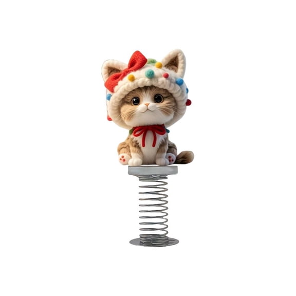 Shy Bobble,Cute 2D Acrylic Cat Bobbleheads,Fun Bouncing Shaking Dashboard Decor for Car Desk Bookshelves & Home, Great Gift for Cat Lovers