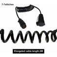 thumbnail image 2 of Cables de extensión para remolques 7-7Pin 2M Cableado Caravana Socket Cable de extensión en espiral para vehículos, 2 of 5