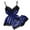 Navy, variant on Odeerbi Sexy Lace Lingerie for Women 2025 V-Neck Eyelash Stain Camisole Pajamas Bowknot Shorts Set Red