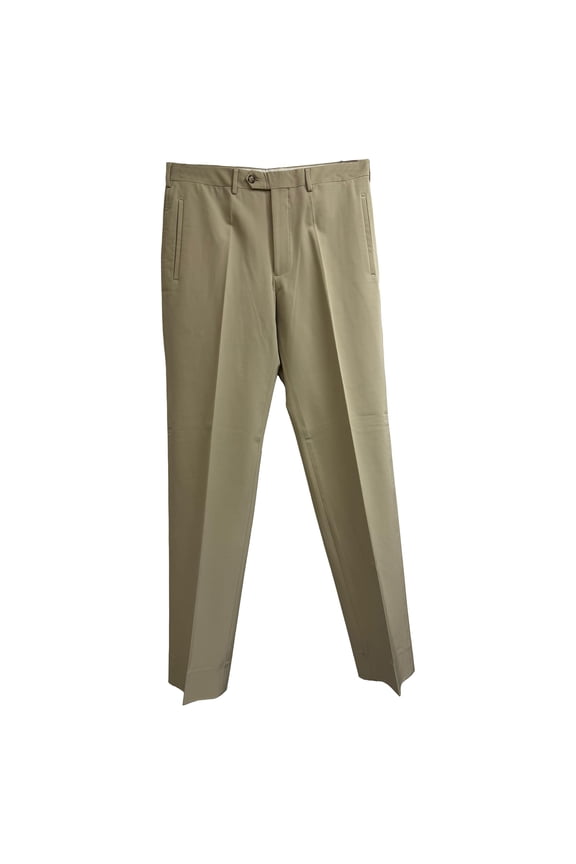 Pre-Owned Prada Straight-Leg Trousers in Beige Polyester