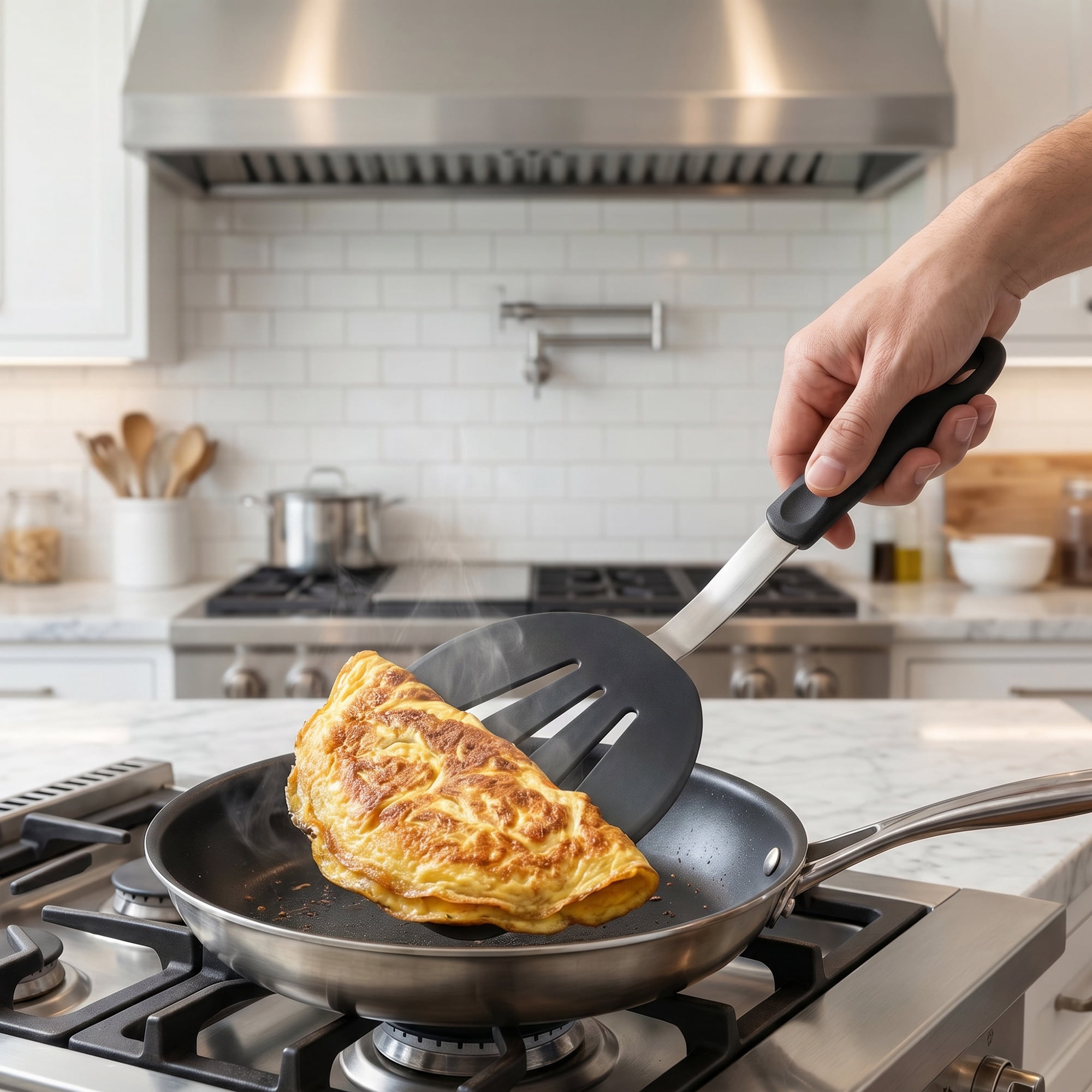 Unique Bargains Kitchen Utensils Set with Heat-Resistant Spatula Tools Black 12.2x5.9 inch