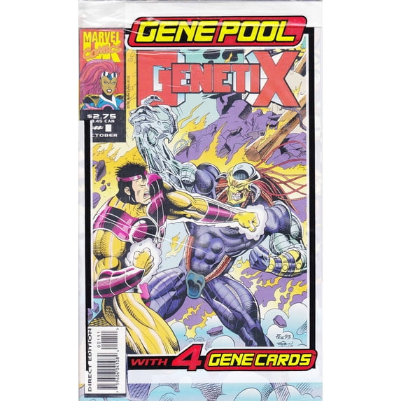 Genetix #1 (with card) VF ; Marvel UK Comic Book