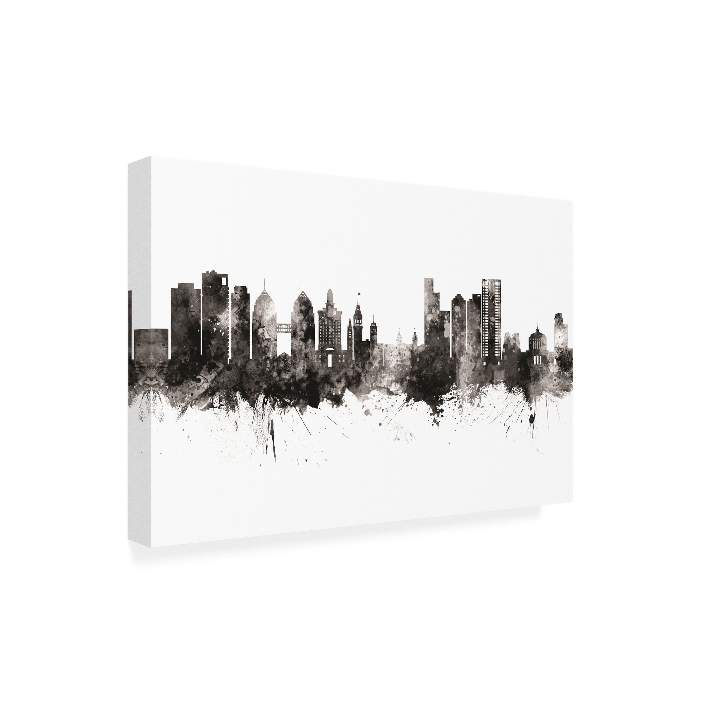 Michael Tompsett 'Oakland Skyline' Canvas Art