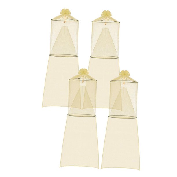 4 trampas de malla para moscas linterna moteadas, ideales para animales, mariposas y aves. Amarillo