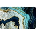 thumbnail image 3 of Diatomaceous Earth Bath Mat,Blue and White Gold line marbleSoft Wrinkle Free Bathroom Floor Rugs Non-Slip Volume Super Absorbent Fast Drying for Bathroom Kitchen Door mat (40cm×60cm), 3 of 6