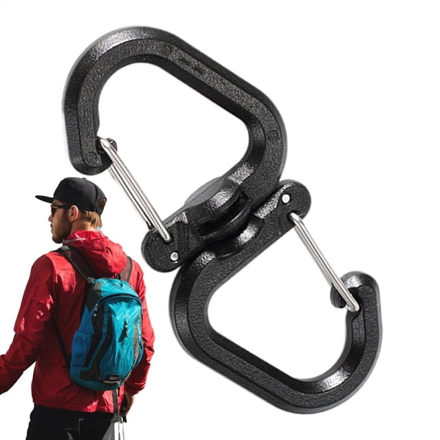 Product Category Keychains Multipurpose Swivel Heavy Duty Carabiner 360° Rotating Double Carabiner Portable Hooks for and Key Chains 360 Swivel Design for Versatile Everyday Use