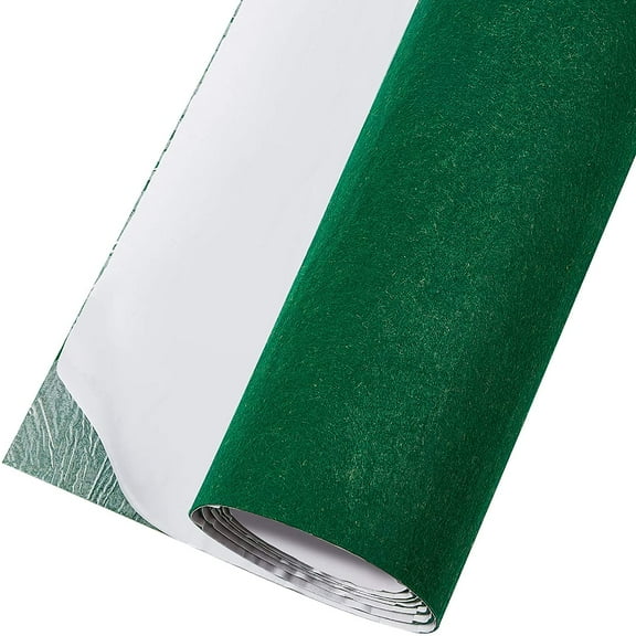 15.7x78.7 Green Self-Adhesive Felt Fabric Shelf Liner