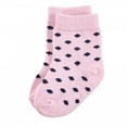 Touched by Nature Baby Girl Organic Cotton Socks, Navy Lt. Pink, 612