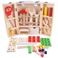 thumbnail image 1 of AMERTEER Boîte à Outils Portable en Bois DIY Simulation Combinaison Réparation de Simulation Jouet Éducatif pour Enfants, 1 of 6