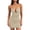 Khaki, variant on Evening Party Womens Cocktail Dress Mini Red Ruched Sleeveless Slip Dress Bodycon Cutout Backless V Neck Slim Fit Dresses