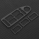 thumbnail image 3 of 4Pcs/Set Window Lift Button Cover Decorative Trim Sticker Fit for 5‑Series E39 1996‑2003 Carbon Fiber, 3 of 4