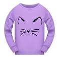 thumbnail image 4 of Toddler Pajamas Set Toddler Boys Girls Long Sleeve Cartoon Prints T Shirt Tops Long Pants Outfits Toddler Outfits Girls Sleepwears for Toddler Boys 7-8 Years, 4 of 4