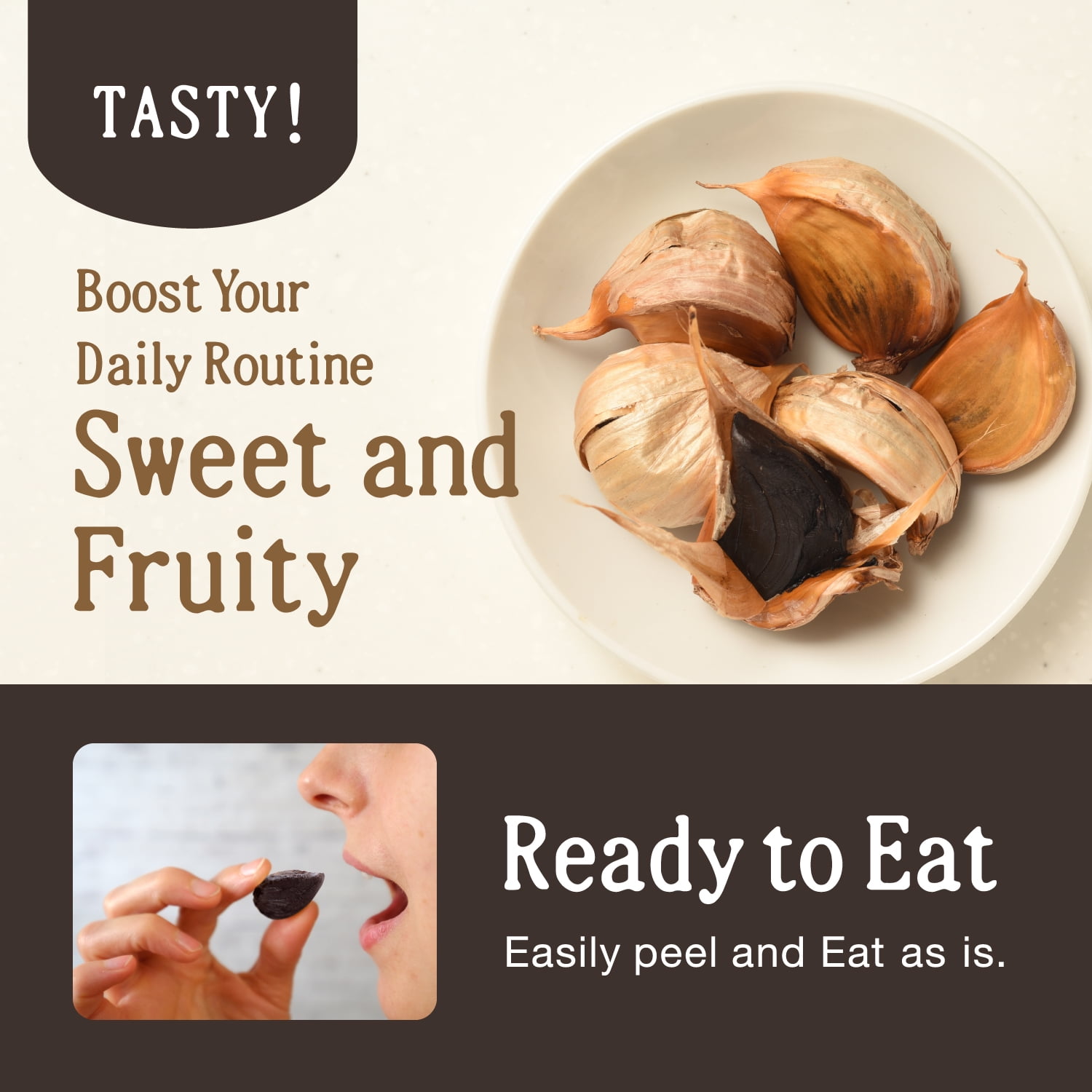 Black Garlic Japanese Fermented Superfood, Whole Bulbs