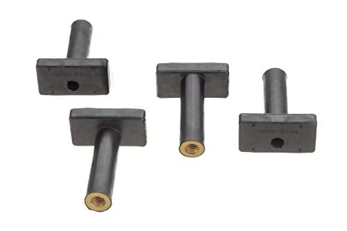 Pack of 4 Trolling Motor and Accessory Mounting Isolators and Bolts for Boats