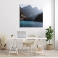 thumbnail image 2 of Stupell Industries Serene River Water Scene Foggy Mountains , 36 x 36, Design by Carol Robinson, 2 of 6
