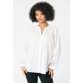 thumbnail image 2 of Roaman's Women's Plus Size Lace-Trim Blouse, 2 of 5
