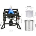 thumbnail image 6 of Red Mountain Valley Propane Gas Single Burner, Outdoor Camp Stove with 36Qt Pot and Timer, Seafood Boil, Outdoor Propane Stove for Home Brewing, Turkey Fry, Camping, 6 of 7