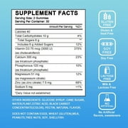 Calcium Magnesium Zinc Gummies,with Vitamin D3 - Support Bone Immune Muscle Health
