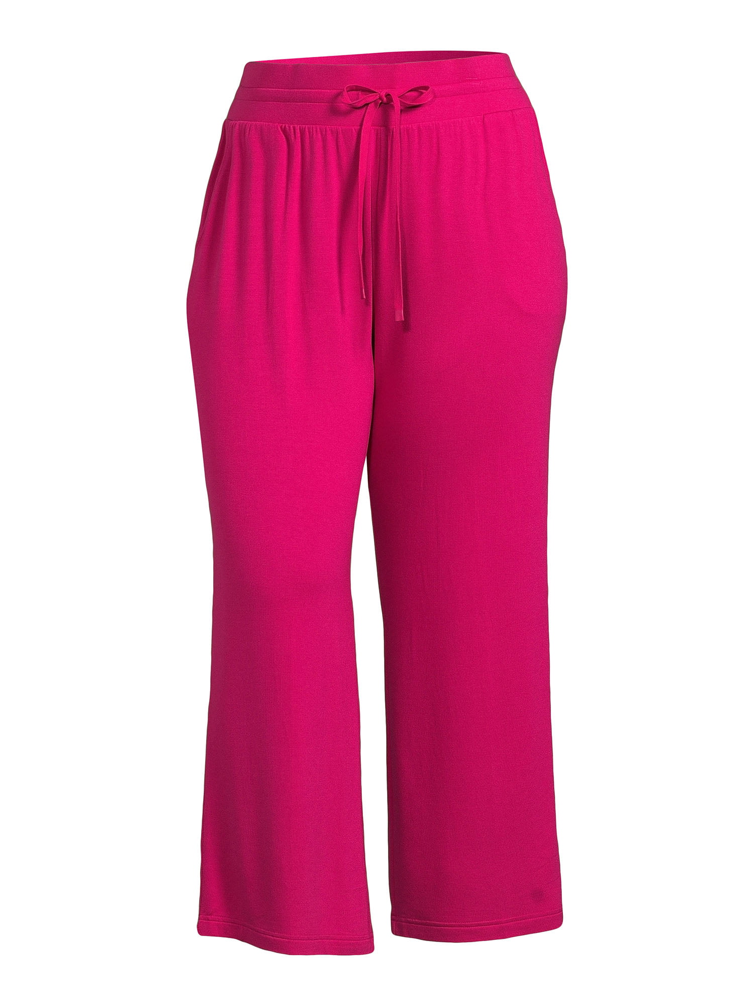 Terra & Sky Plus Size Knit Pants - Comfortable Pull-On Style