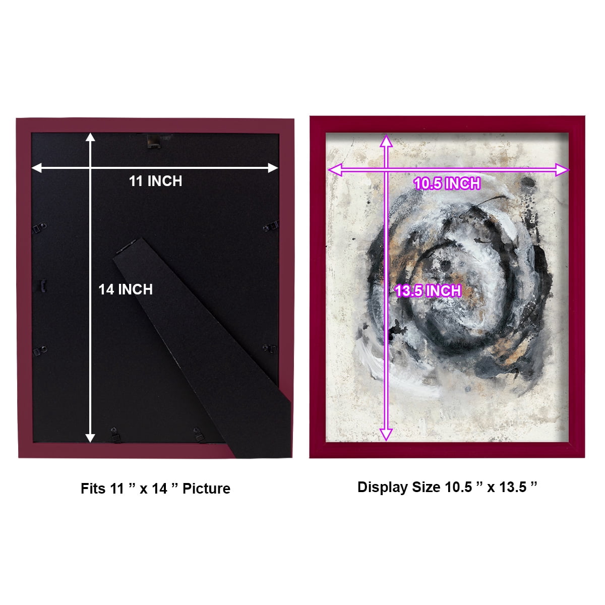 Circular Energy IV -Framed Print w/glass-Cherry Red