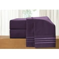 thumbnail image 2 of Elegant Comfort Silky-Soft 1800 Series - Wrinkle-Free 4-Piece Bed Sheet Set, Deep Pocket up to 16 inch, Full, Purple, 2 of 5