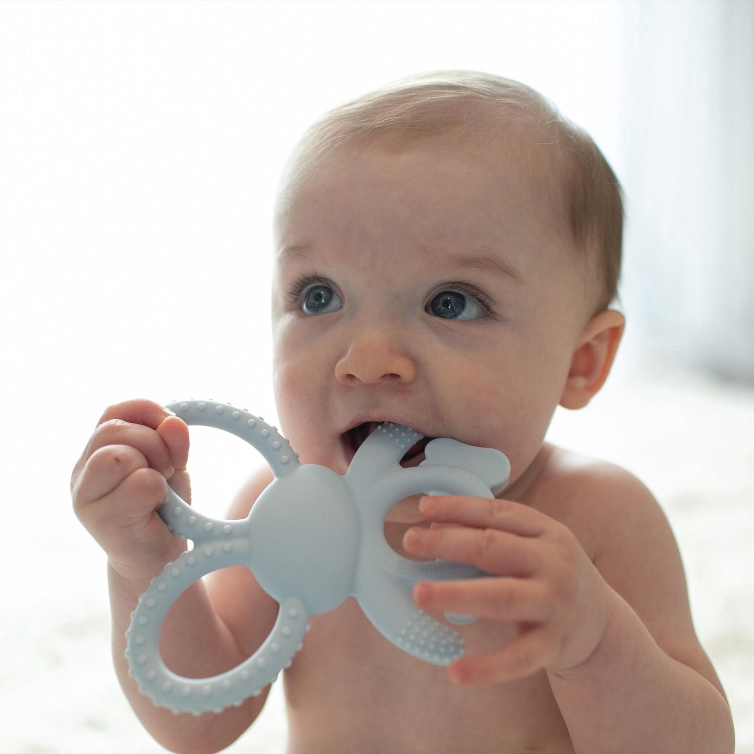 Dr. Brown's Flexees Bunny Long Limbed Silicone Teether Blue
