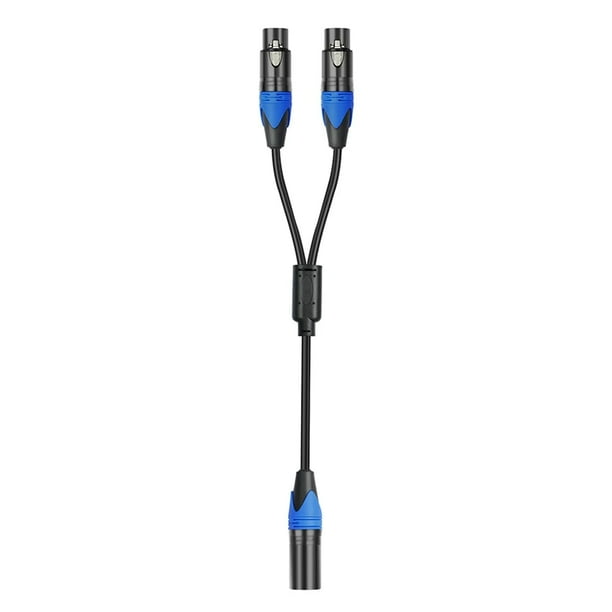 Cable Divisor XLR de 50 cm, 1 XLR Hembra A 2 XLR Macho, Cable Divisor XLR en &, Cable Divisor de Micrófono para Amplificador Mezclador MFF
