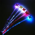 thumbnail image 6 of Christmas Led Light-Up Wig Braids - Christmas Led Wig Hairpin, Colorful Butterfly-Luminous Wig, Hairpin, Extended Wig, Women'S and Girls' Hairpin Accessories, 1 Led Light-Up Wig Br Makeup Organizers, 6 of 9