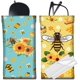 thumbnail image 1 of Estuche de cuero para gafas de sol, 2 unidades, portátil, delgado, con diseño de abeja y girasol, suave, para viaje, impermeable, con paño de limpieza, regalo, 1 of 9