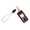 White black, variant on Stress Relief Keychain Press Button Fidgets Toy For Anxiety Portable Anti Lost Phone Strap Cute Gift ABS Metal Design