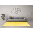 thumbnail image 3 of Ahgly Company Indoor Rectangle Solid Yellow Modern Area Rugs, 8' x 10', 3 of 4