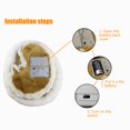 thumbnail image 3 of Cat Stuffed Animal Doll  Sleeping Cat Toy Breathing Cat Stuffed Animal Doll With Mat  Plush Toys For Children Home Ornament, 3 of 6