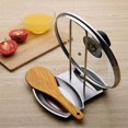 thumbnail image 2 of Soporte para tapa, soporte para cuchara de cocina, acero inoxidable de calidad alimentaria, práctico accesorio de cocina, 2 of 5