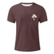 thumbnail image 3 of Camisas de Manga Larga para Hombres Imprimir Casual Cuello Redondo Blusa de Manga Corta, Camisas de Lino para Hombres, 3 of 4