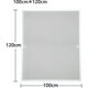 thumbnail image 2 of Mosquitera para ventana, marco de aluminio, mosquitera de gasa, impermeable, protección UV para ventanas, 100 x 120 cm, 2 of 5