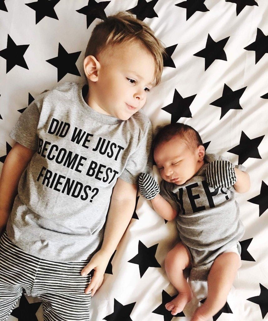 Big/Little Brother Matching Top T-shirt Kid Baby Boy Romper Bodysuit Outfits sdg 